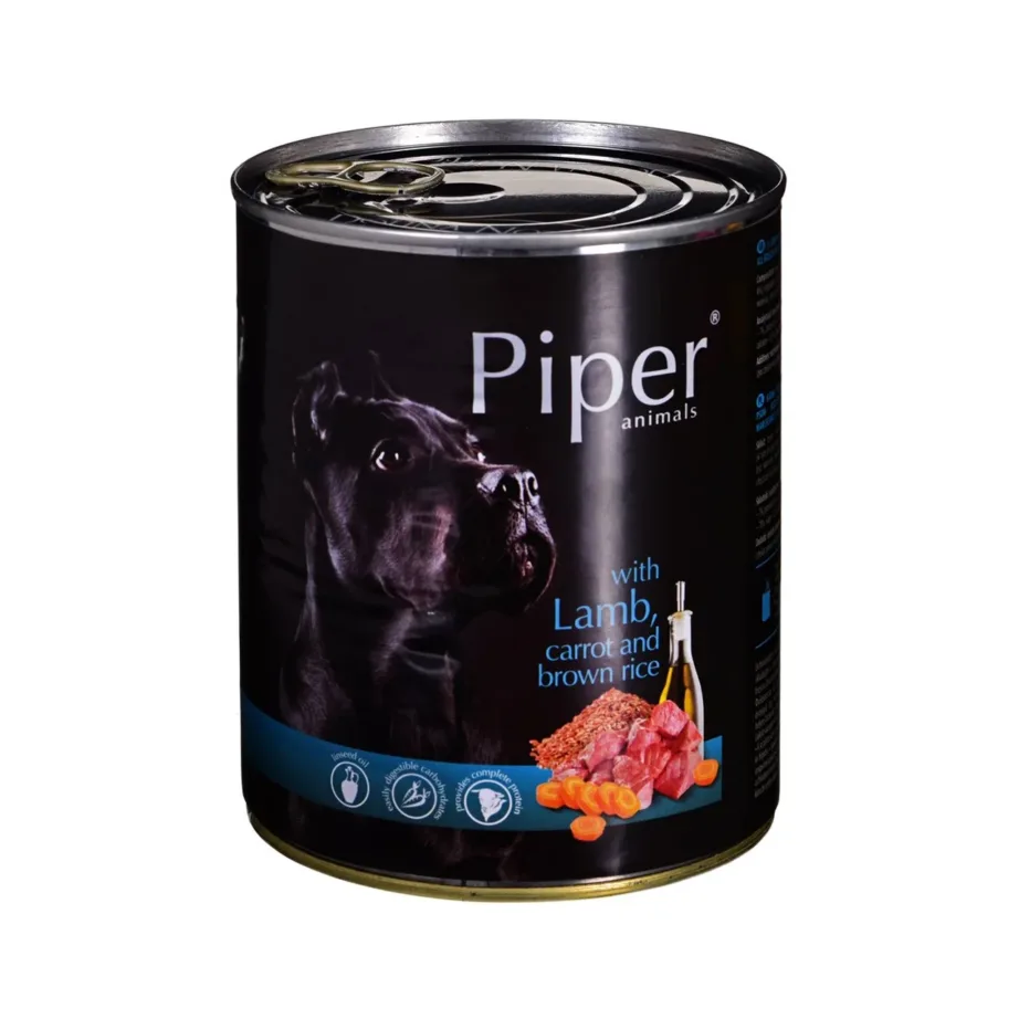 Dolina Noteci Piper 800 g lambaliha, porgandi ja pruuni riisiga märgtoit täiskasvanud koertele