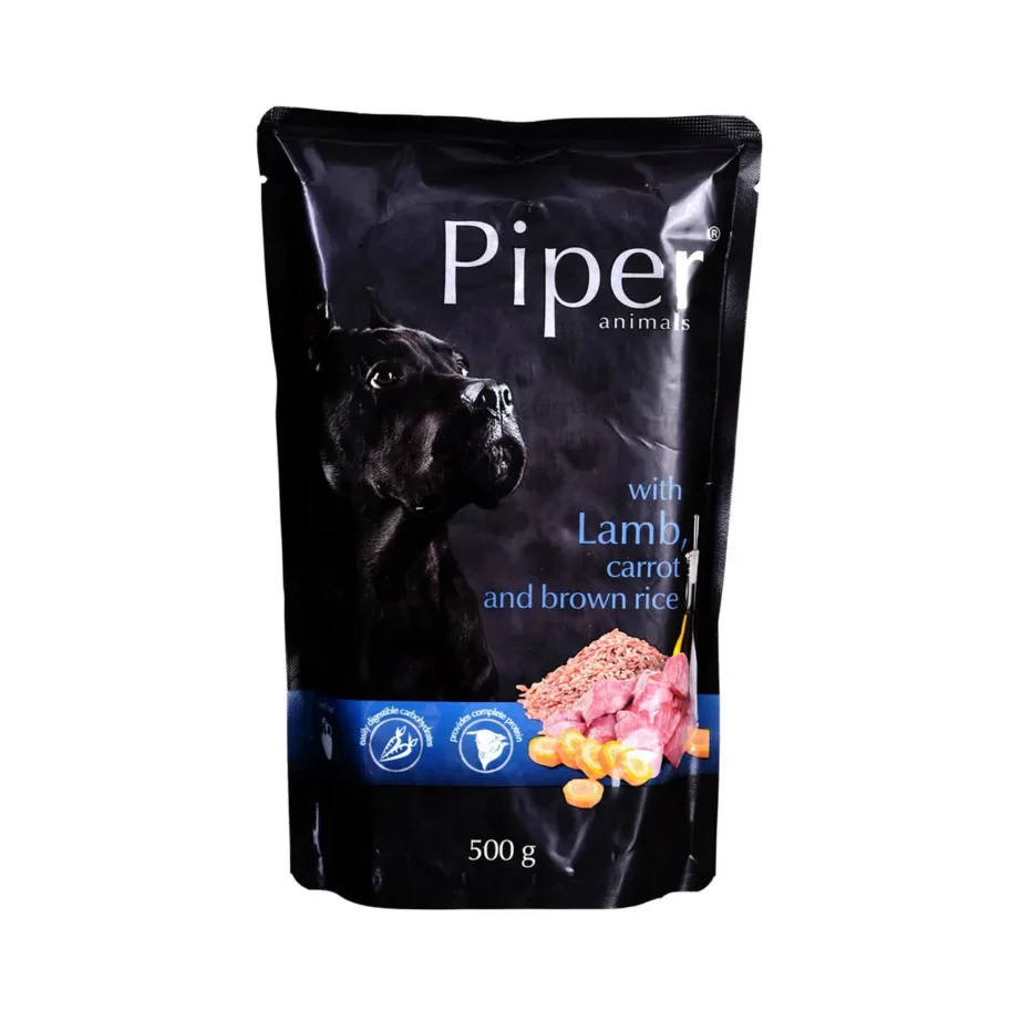 märg koeratoit lambaga Dolina Noteci Piper 500g pakend