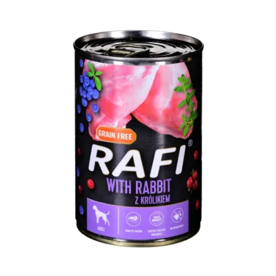Dolina Noteci Rafi jänesega märg koeratoit 400g purk