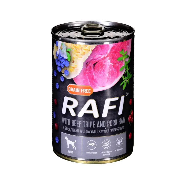veiselihaga märg koeratoit 400g purk Dolina Noteci Rafi