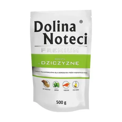hirvelihaga märgtoit koertele Dolina Noteci Premium 500g