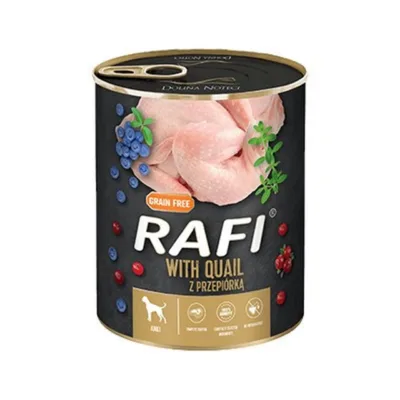 märg koeratoit vutiga Dolina Noteci Rafi konserv 800g