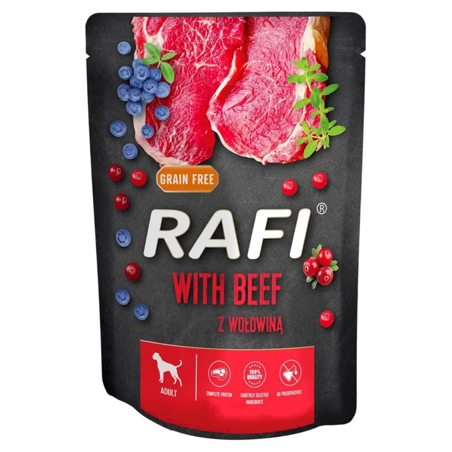 veiselihaga teraviljavaba koeratoit Dolina Noteci Rafi 300g pakend