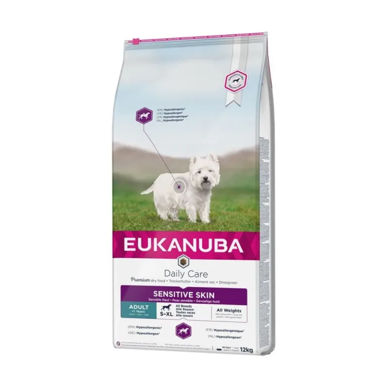 Eukanuba koerte kuivtoit tundlikule nahale 12 kg
