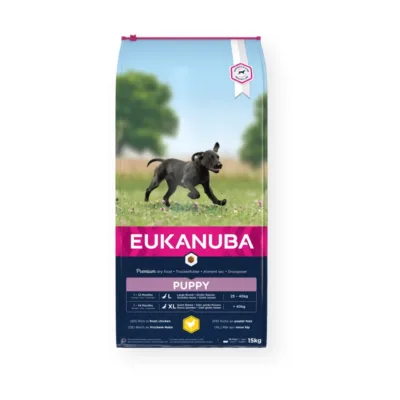 kana kuivtoit suurtele kutsikatele Eukanuba 15kg pakend