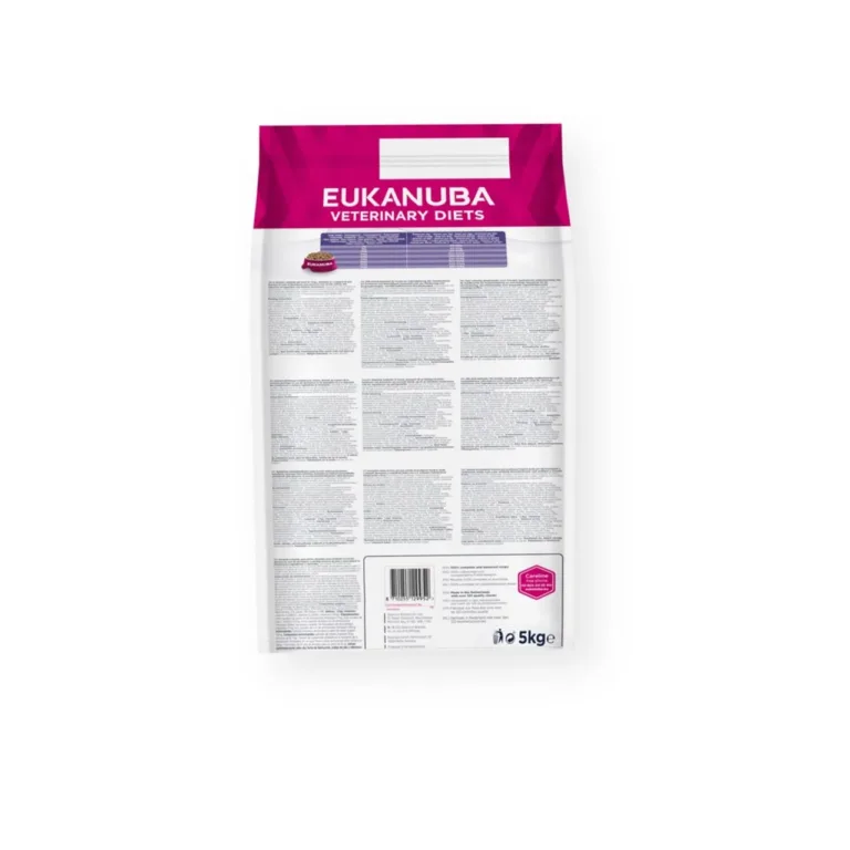 Eukanuba Dermatosis FP 5 kg tagakülg koerte kala-kartuli allergiatoit
