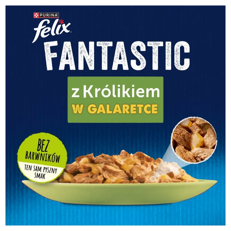 Felix jäneselihaga märg kassitoit pakendi ilustratsioon