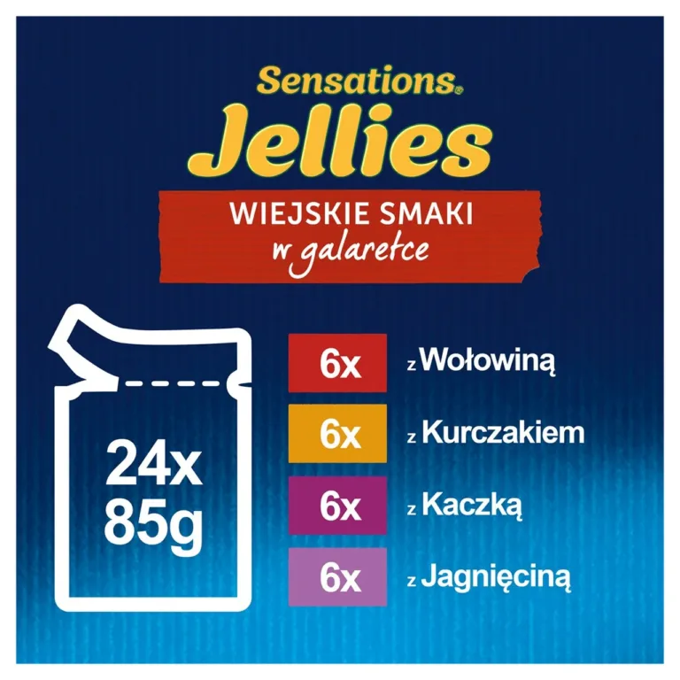 Felix märgtoit kassile 24 pakki, pakend ja maitsejaotus