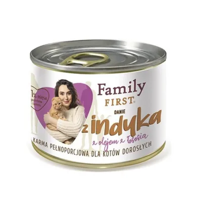 kalkunilihaga kassikonserv 200g Family FIRST, pakend
