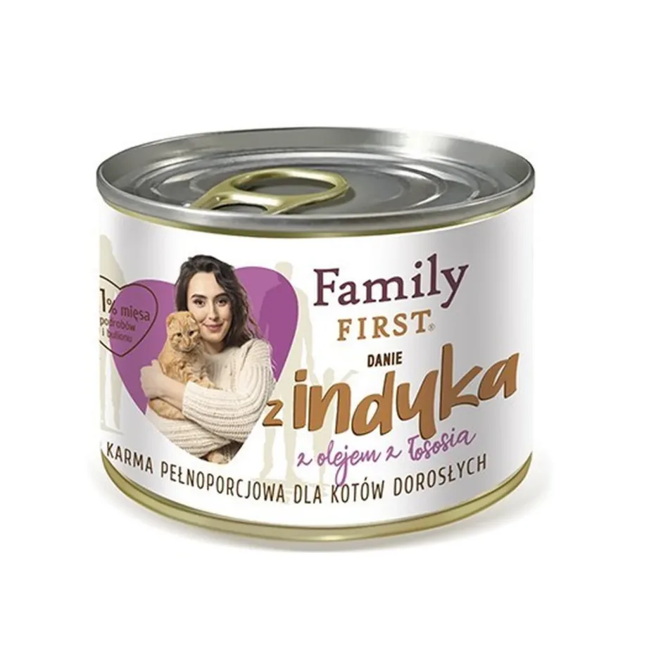 kalkunilihaga kassikonserv 200g Family FIRST, pakend