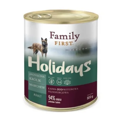 lambaliha märgtoit koertele Family FIRST FF-19011 800g purk