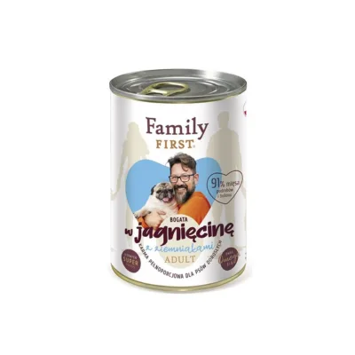 Family FIRST lambaliha ja kartuli märgtoit koertele 400g