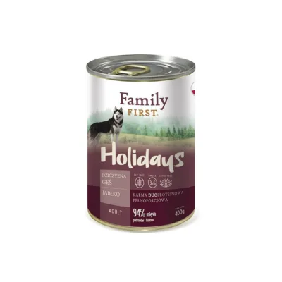 hirveliha ja hane märgtoit koertele Family FIRST 400 g