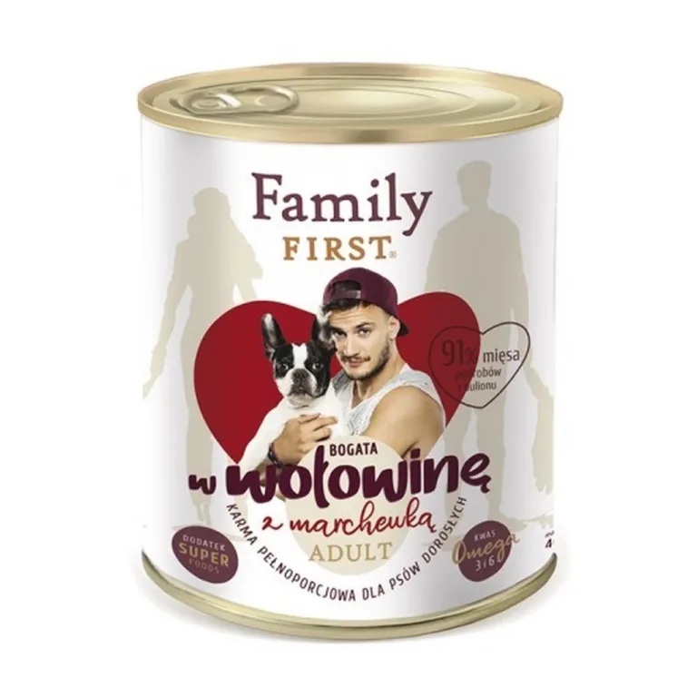 Family FIRST veiseliha ja porgandi märgtoit koertele 800 g