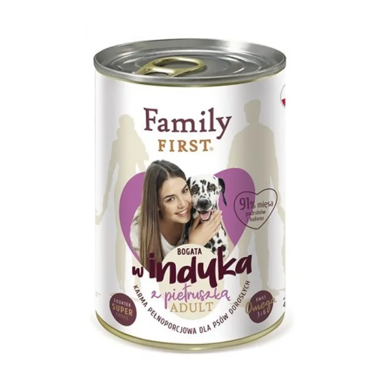 kalkuniga märgtoit koertele Family FIRST 400g säilitusaineteta