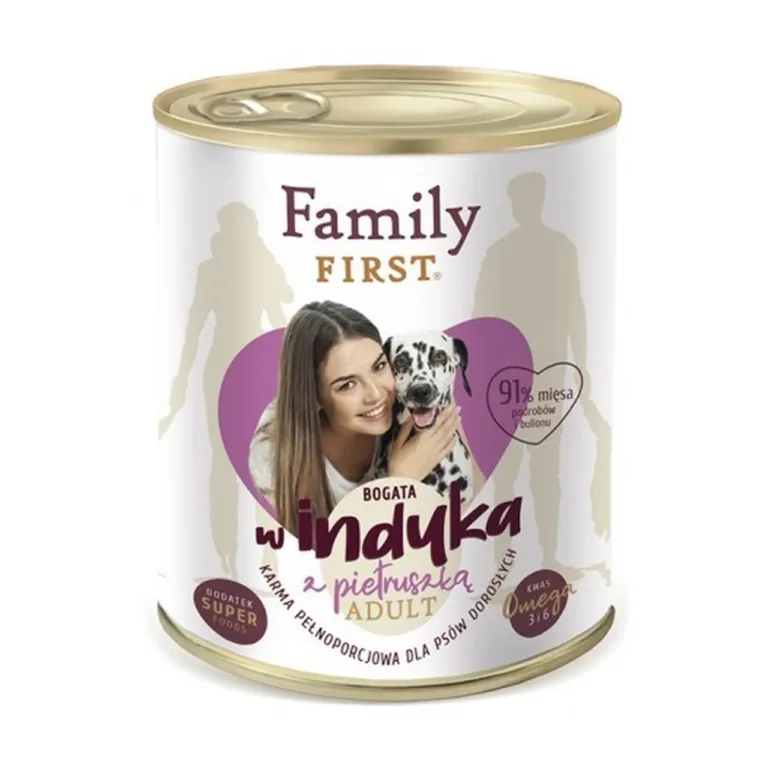 kalkuni märgtoit täiskasvanud koertele Family FIRST purk