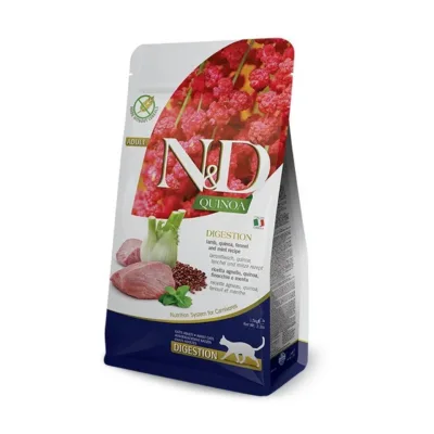 Farmina N&D Quinoa kassitoidu pakk lambalihaga, 1,5 kg