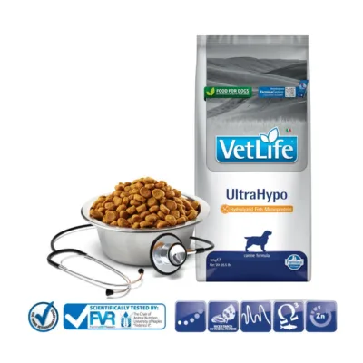 gluteenivaba hüpoallergeenne koeratoit Farmina Vet Life UltraHypo 12kg