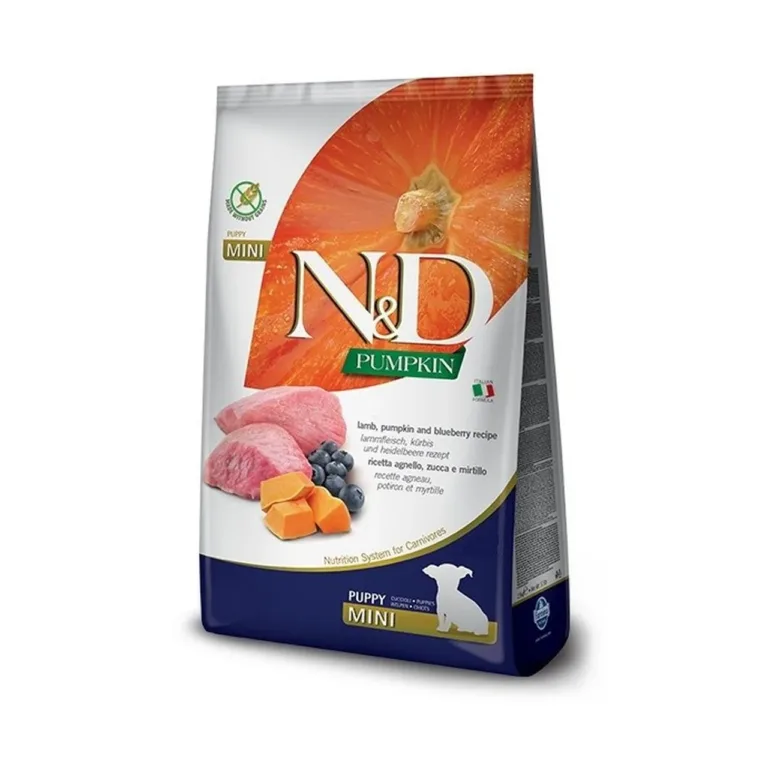 Farmina N&D Pumpkin lambaliha kuivtoit mini kutsikale pakk