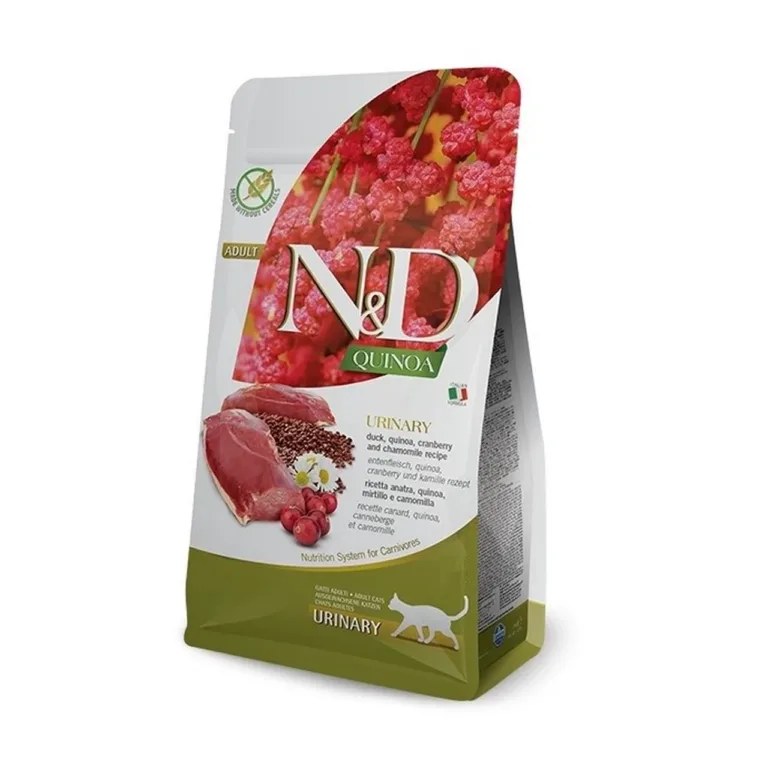 Farmina N&D Quinoa Urinary 5kg pardi ja kinoaga kassitoidu kott