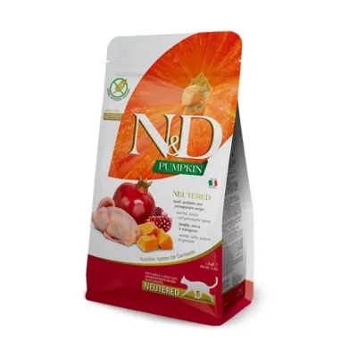 vuti kuivtoit steriliseeritud kassile Farmina N&D Pumpkin pakk