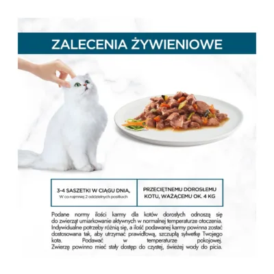 Kana veiselihaga kassi märgtoit Purina Gourmet toitmissoovitused