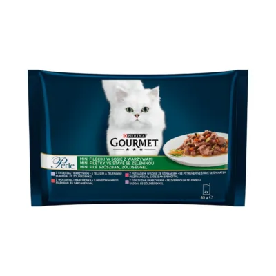 Purina Gourmet Perle kana ja veiselihaga märgtoidu pakend