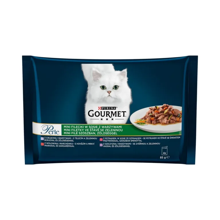 Purina Gourmet Perle kana ja veiselihaga märgtoidu pakend
