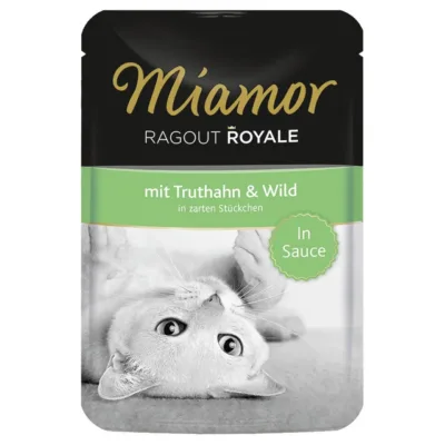 Miamor Ragout Royale kalkuni ulukilihaga kassitoit 100g pakk