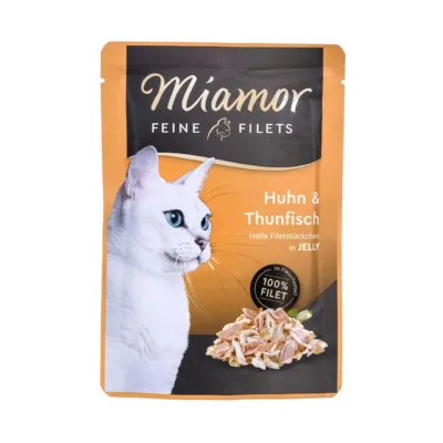 kana ja tuunikalaga kassitoit Miamor Feine Filets kotike 100g