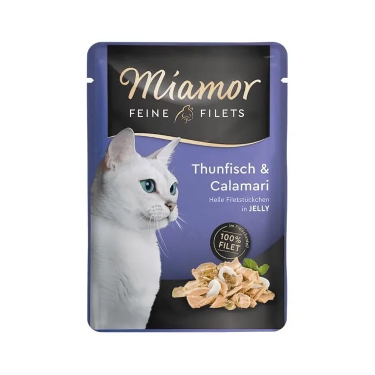 Miamor Feine Filets tuunikala kalmaariga kassitoit, 100g pakk