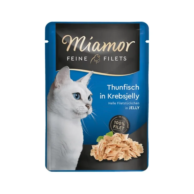 tuunikala ja krabi kassitoit želees Miamor Feine Filets 100 g