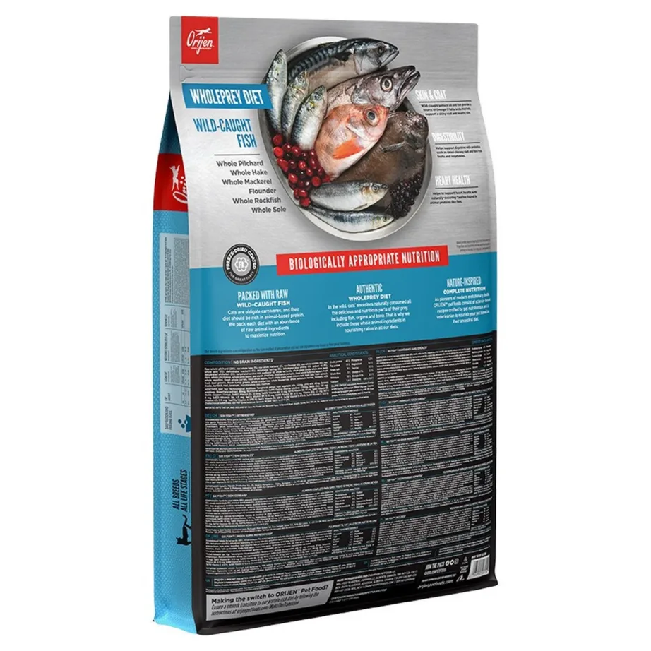 Orijen six fish kassitoit 5,4 kg detailne pakend tagantvaates