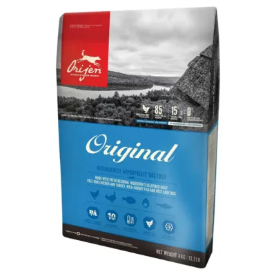 Orijen Original 2 kg kanaliha kuivtoit koertele esikülg