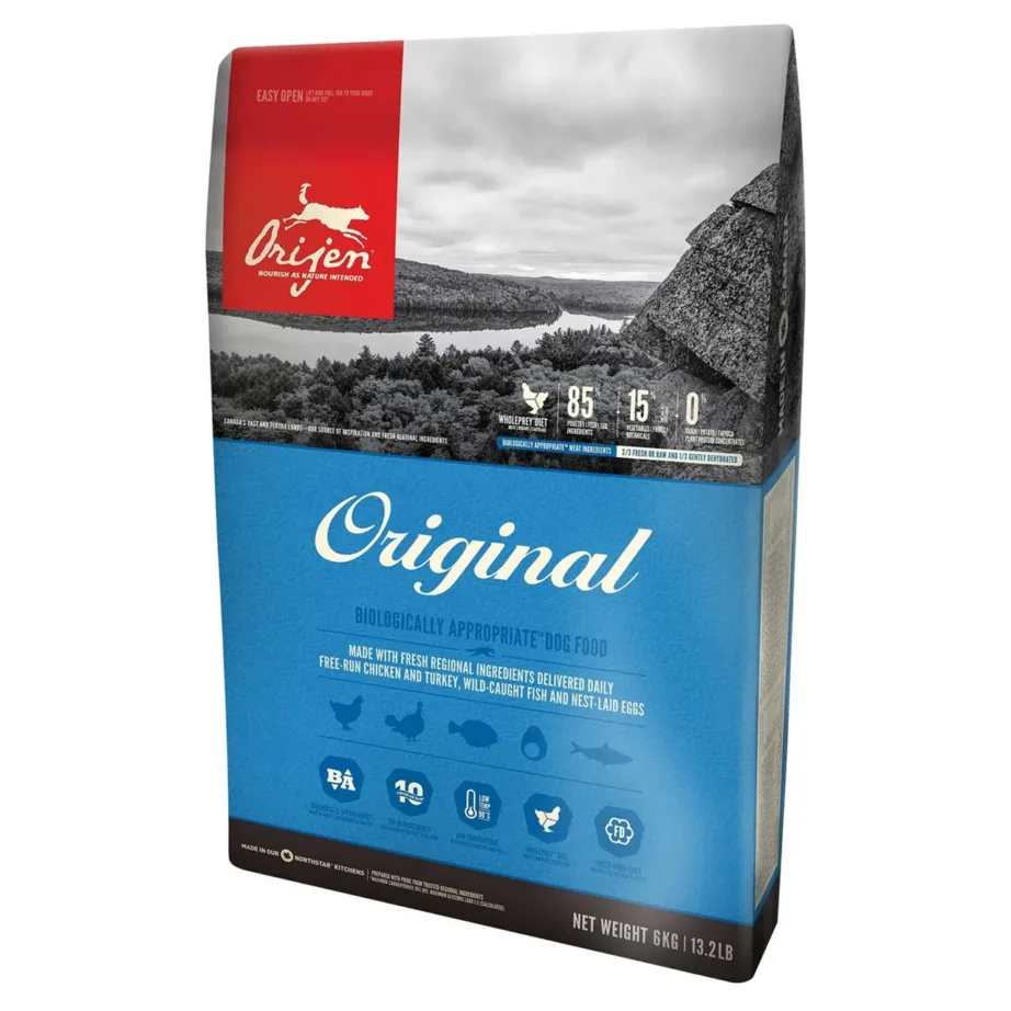 Orijen Original 2 kg kanaliha kuivtoit koertele esikülg