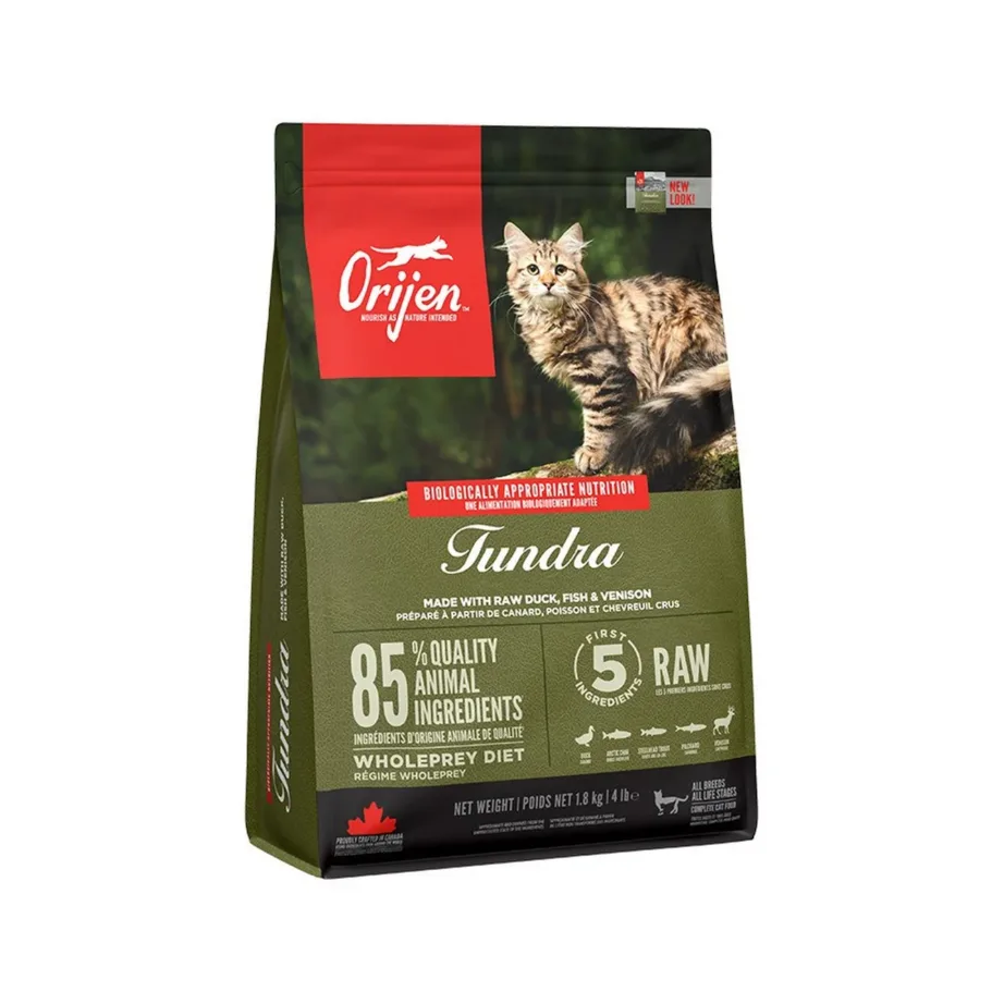 Orijen Tundra 1,8 kg gluteenivaba kuivtoit pardiliha ja forelliga kõikidele kassidele