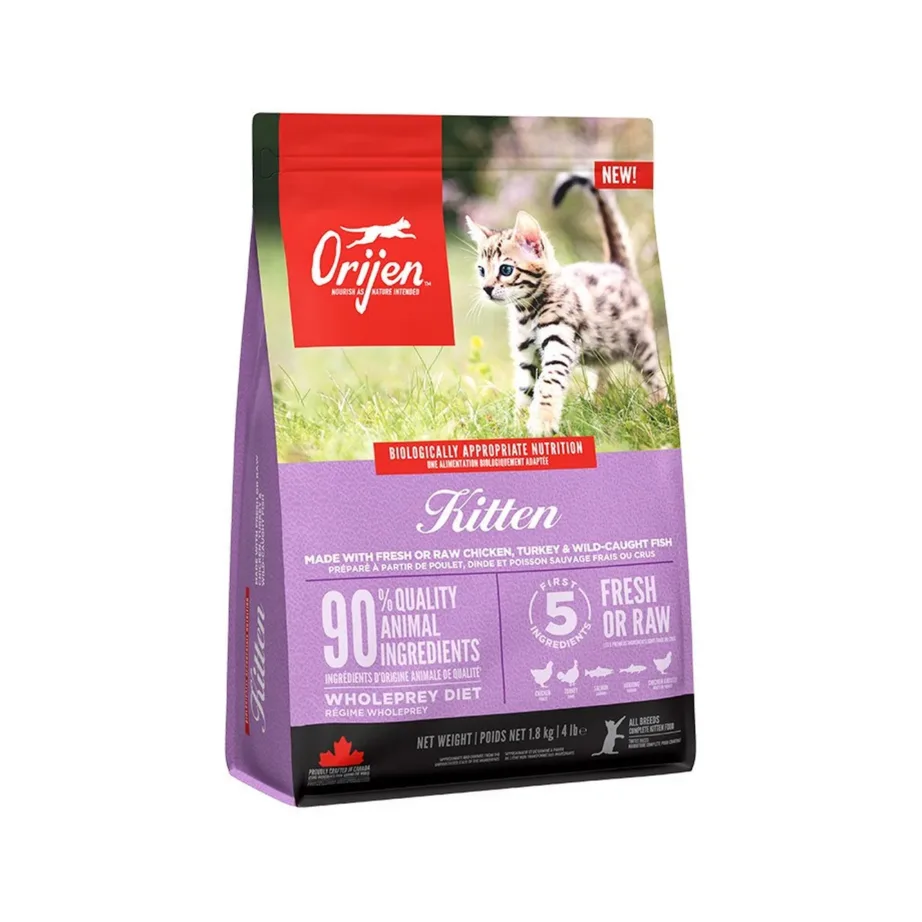 Orijen Kitten 1,8 kg kanaliha ja kalkuniga kuivtoit kassipoegadele