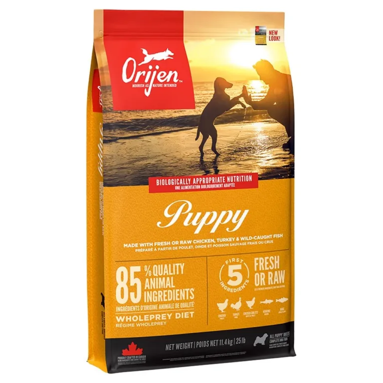 Orijen Puppy teraviljavaba kutsika kuivtoit kana ja kala 11,4 kg kott