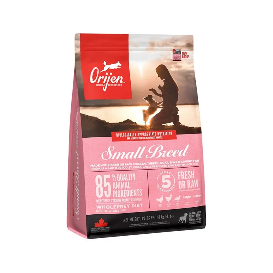 Orijen Small Breed 4,5 kg kuivtoit kalkuni, kana ja kalaga väikestele koertele