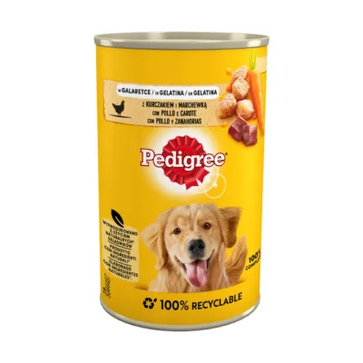kanaliha ja porgandiga koeratoit konserv Pedigree 400g purgis