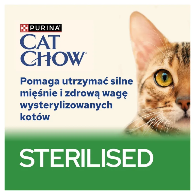 Purina Cat Chow loomapilt ja steriliseeritud kasside toiteinfo