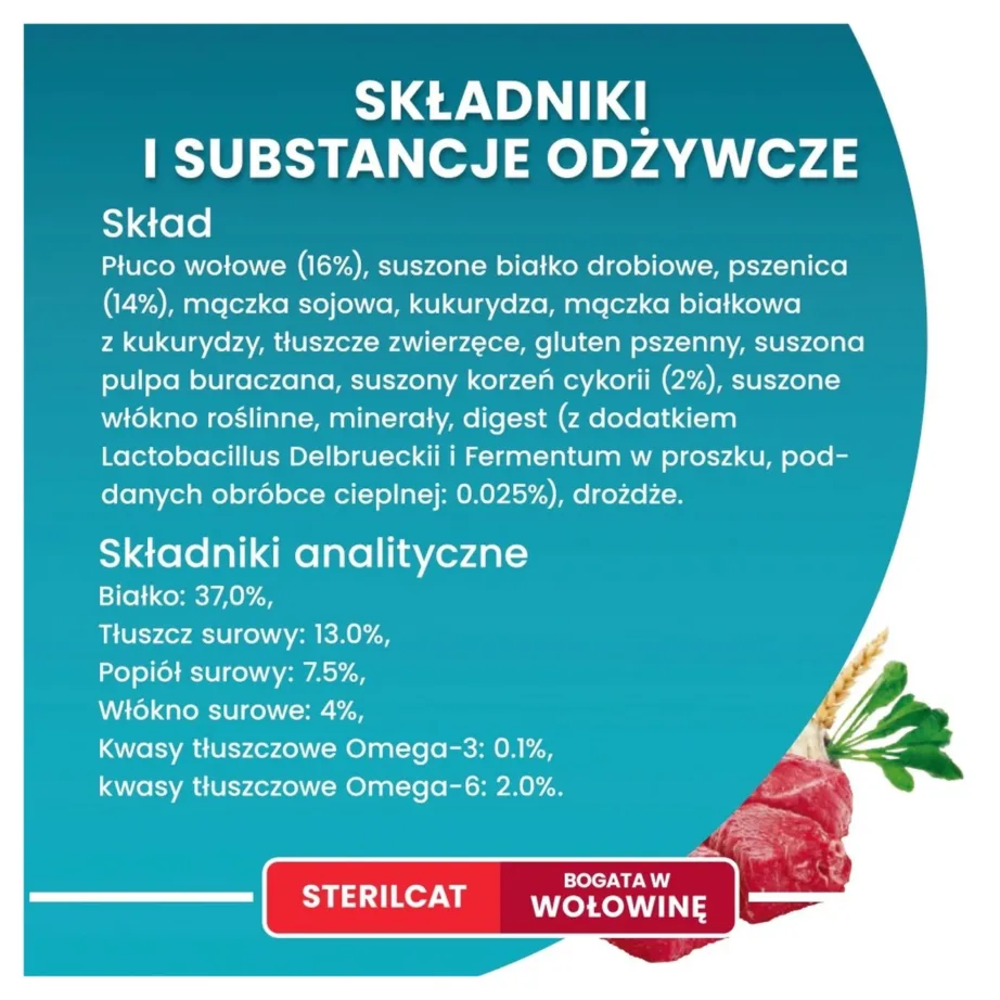 PURINA One Bifensis Sterilcat Beef 800g kuivtoit steriliseeritud täiskasvanud kassidele – 7