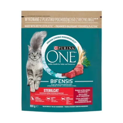 PURINA One Bifensis Sterilcat Beef 800g pakend eesvaates