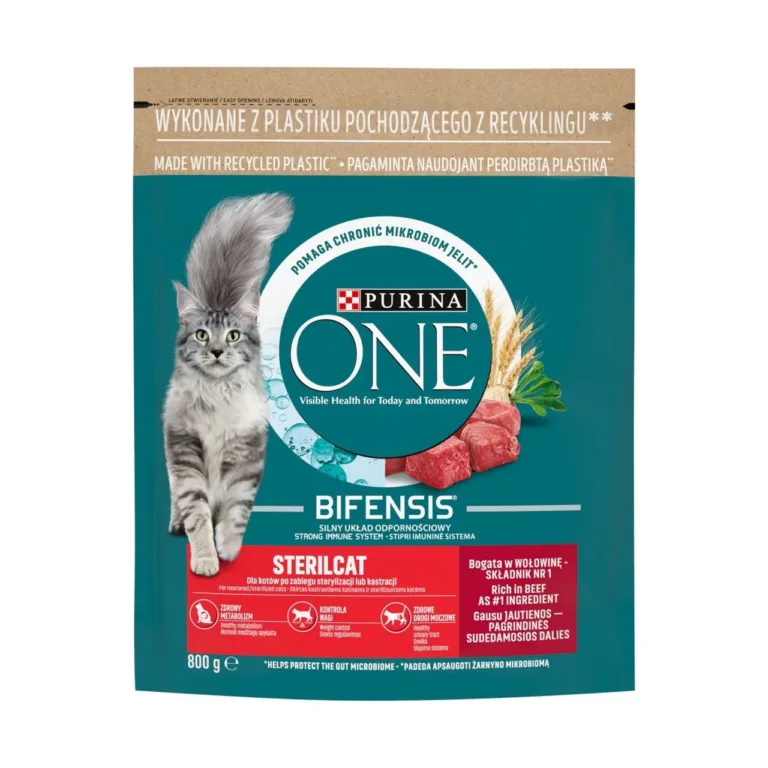 PURINA One Bifensis Sterilcat Beef 800g pakend eesvaates