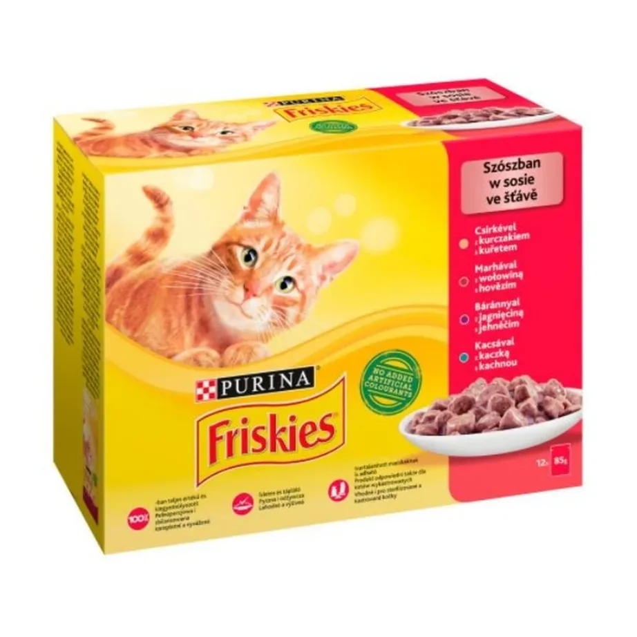 PURINA Friskies märg kassitoit kanaliha ja pardi karbis