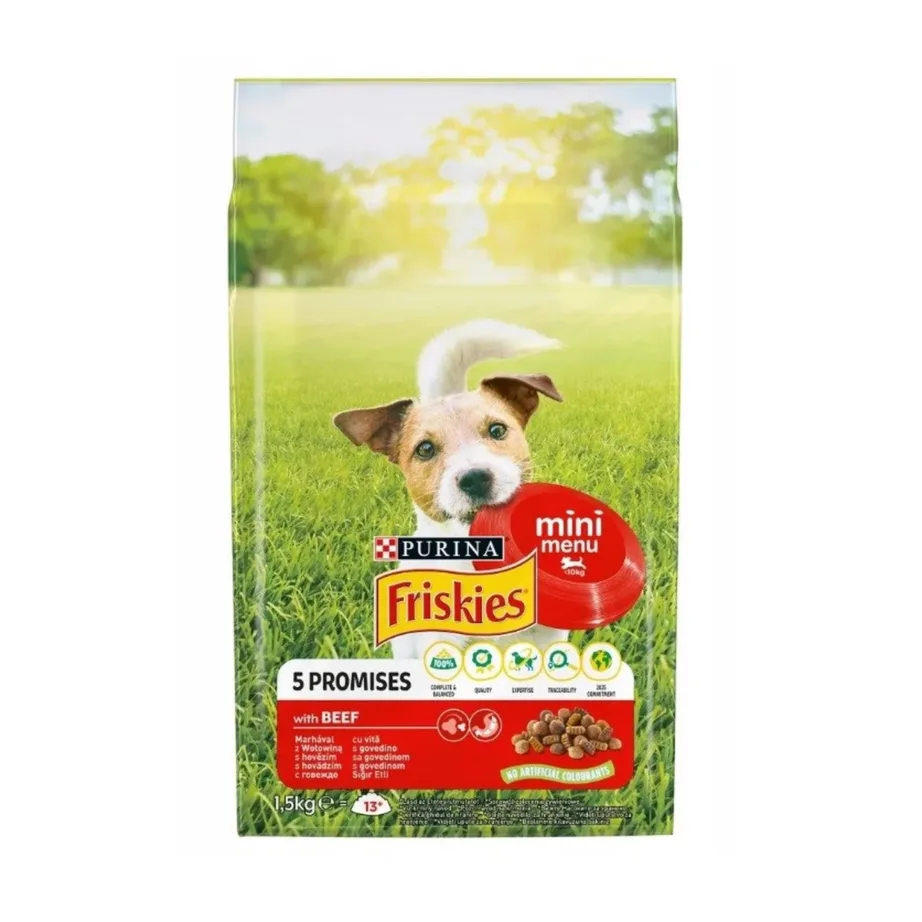 veiselihaga kuivtoit väikestele koertele Purina Friskies pakk
