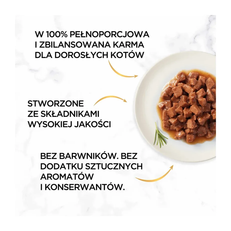 Purina Gourmet Gold 85g kana- ja veiselihaga märgtoit täiskasvanud kassile – 5