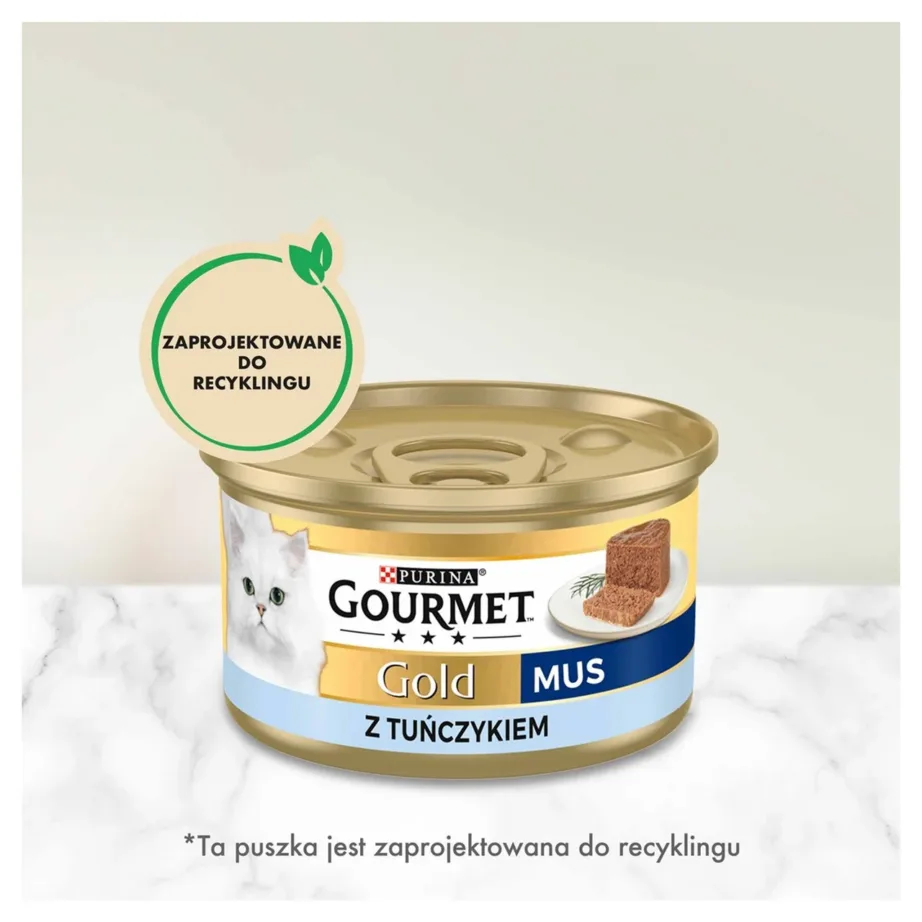 Purina Gourmet Gold 85 g tuunikala mousse täiskasvanud kassidele, märgtoit purgis – 6