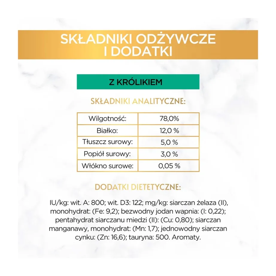 Purina Gourmet Gold 85g küülikilihaga teraviljavaba märgtoit täiskasvanud kassile – 11