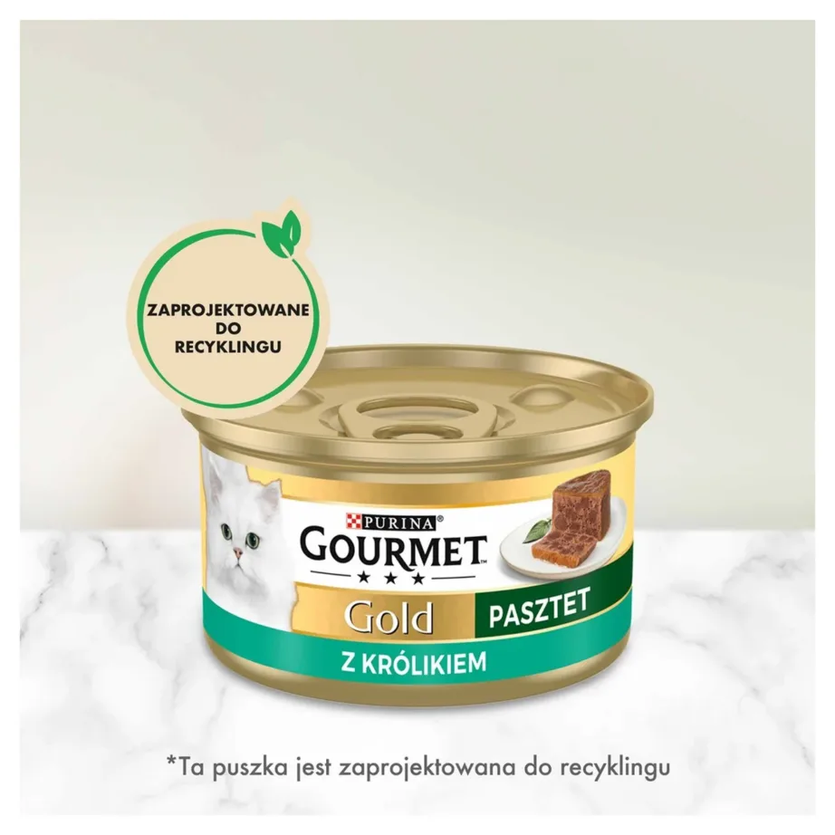 Purina Gourmet Gold 85g küülikilihaga teraviljavaba märgtoit täiskasvanud kassile – 4
